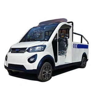 Electric truck semi-closed cargo battery truck with a trunk 4 wheel electric trike