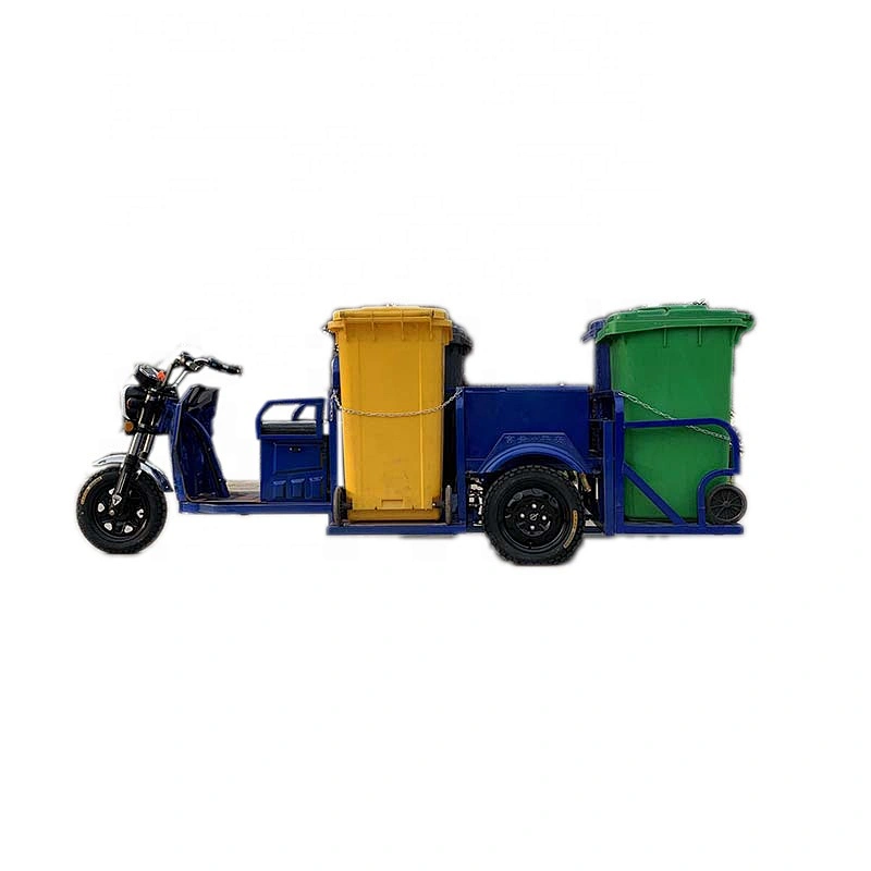 Electric four-bucket garbage truck mini dump truck small cleaning vehicles