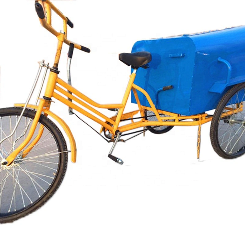 Factory direct human sanitation tricycle pedals tricycle cleaning truck wholesale price