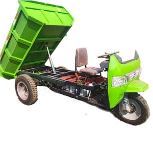 hot selling electric cargo dump truck 2 tons 3 tons three wheel dump tricycle engineering tricycle