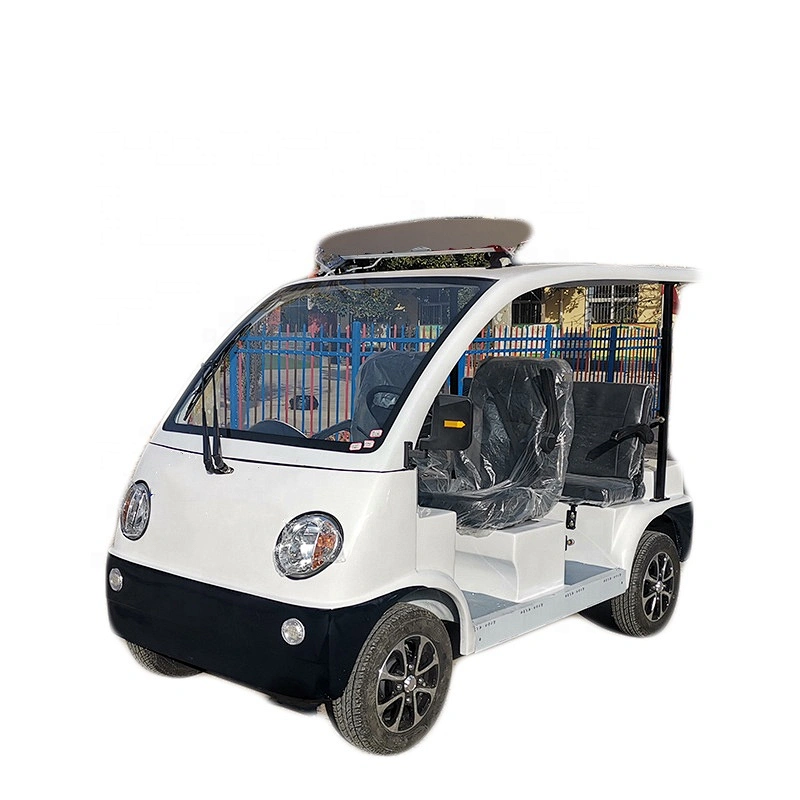 New energy four-seat convertible battery car property security property to see saloon car three-wheeled electric patrol car