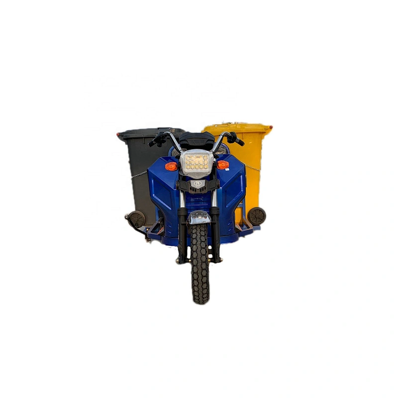 Direct sales electric three-wheel garbage truck sanitation tools three-wheel truck four garbage can transport vehicles