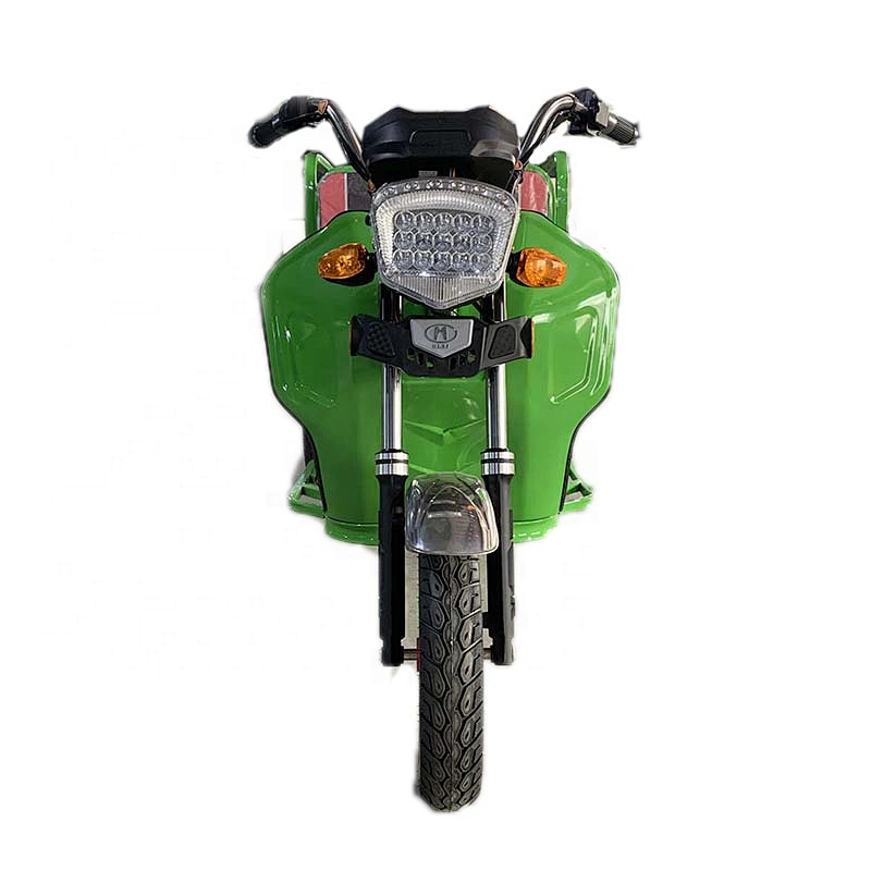 electric three-wheel double bucket road garbage collector mini garbage truck