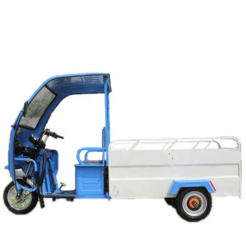 Manufacturers direct electric double barrel sanitation tricycle large capacity cleaning Trishaw gabbage trash truck