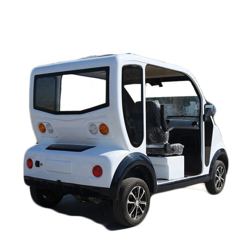 Electric patrol car double row four-wheel five-seat sightseeing car cabin cruiser