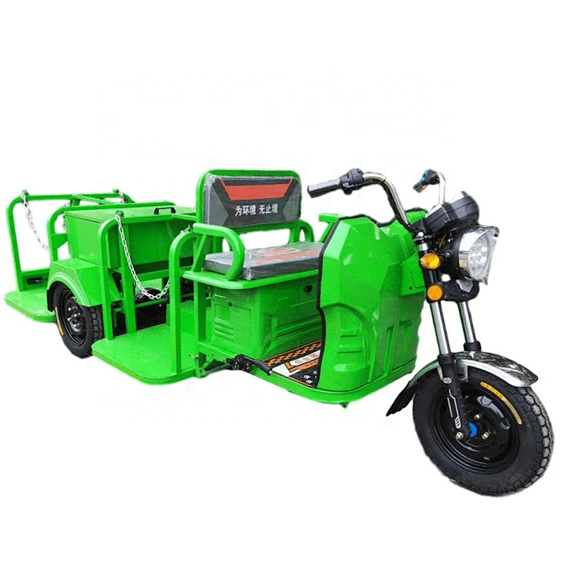 Electric four-bucket garbage truck mini dump truck small cleaning vehicles