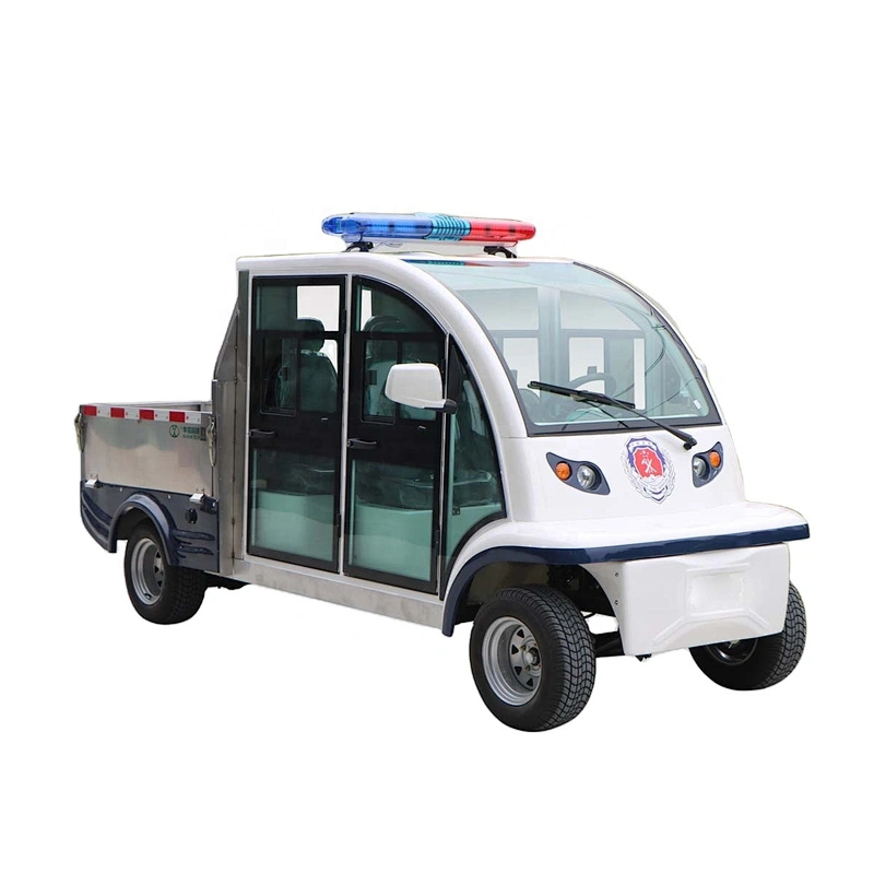 Traffic police patrol car four wheel electric vehicle for both passenger and cargo