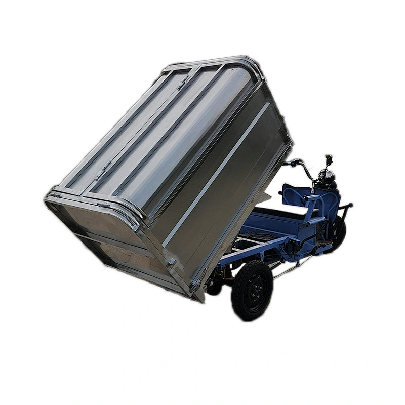 stainless steel road garbage cleaning tricycle 3 wheel motorcycle dump trucks