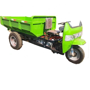 hot selling electric cargo dump truck 2 tons 3 tons three wheel dump tricycle engineering tricycle