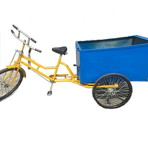 Factory direct human sanitation tricycle pedals tricycle cleaning truck wholesale price