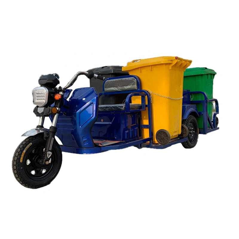 Direct sales electric three-wheel garbage truck sanitation tools three-wheel truck four garbage can transport vehicles