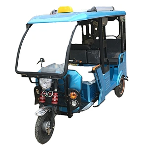 electric tricycle pedicab three Wheel Motorcycle auto Rickshaw semi closed tuktuk
