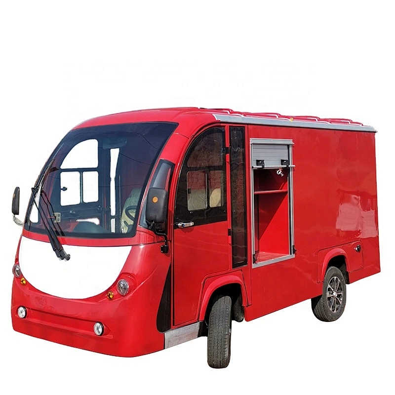 cheap red electric fire truck factory property scenic patrol vehicle four wheel car