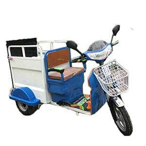road garbage collector electric three-wheel single bucket cleaning trike china pickup truck