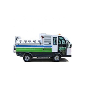 Suction sewage truck electric cleaning bus enclosed four wheeler