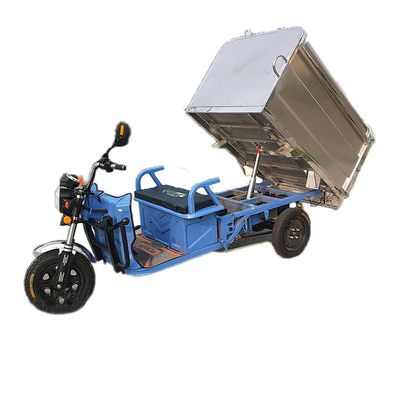 stainless steel road garbage cleaning tricycle 3 wheel motorcycle dump trucks