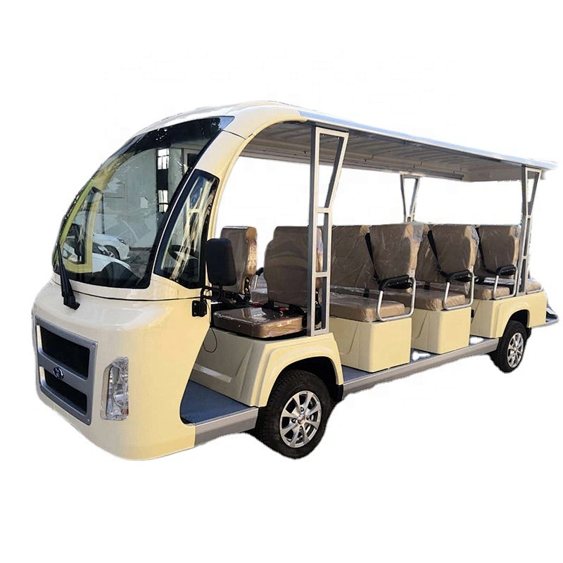 4 row 14 passengers Electric 4 wheel tour bus sightseeing car & bus