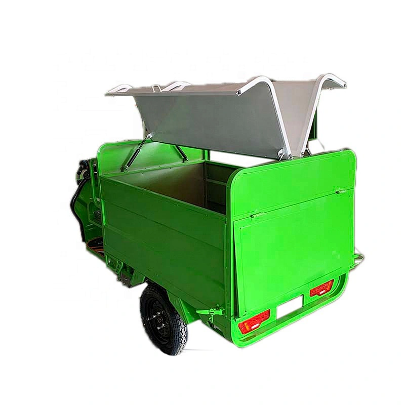 box-type sanitation vehicle small road garbage collector residential property cleaning tricycle electric garbage truck