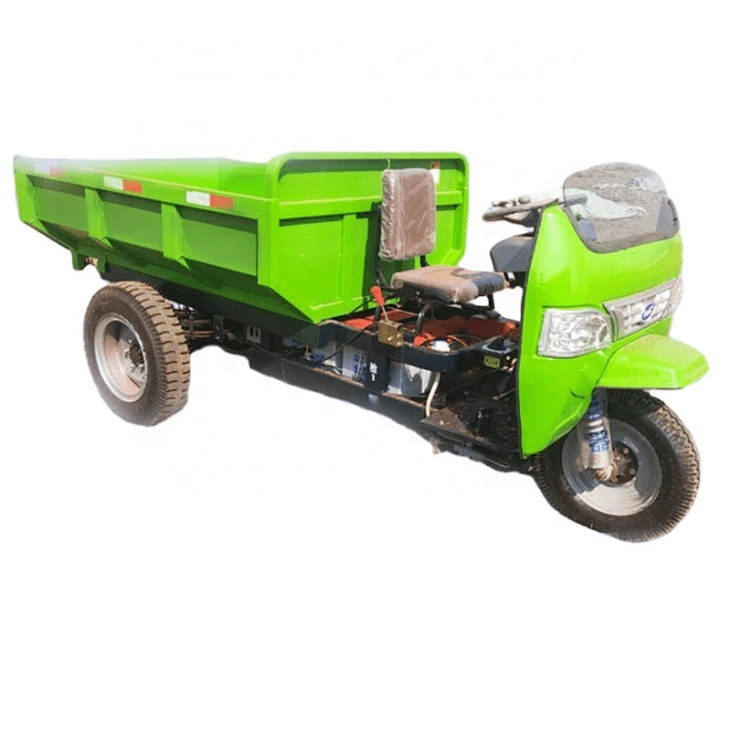 hot selling electric cargo dump truck 2 tons 3 tons three wheel dump tricycle engineering tricycle