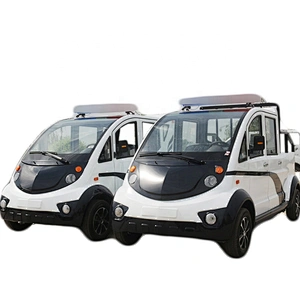Electric patrol car 5 seats double row public security city management park four-wheel battery car