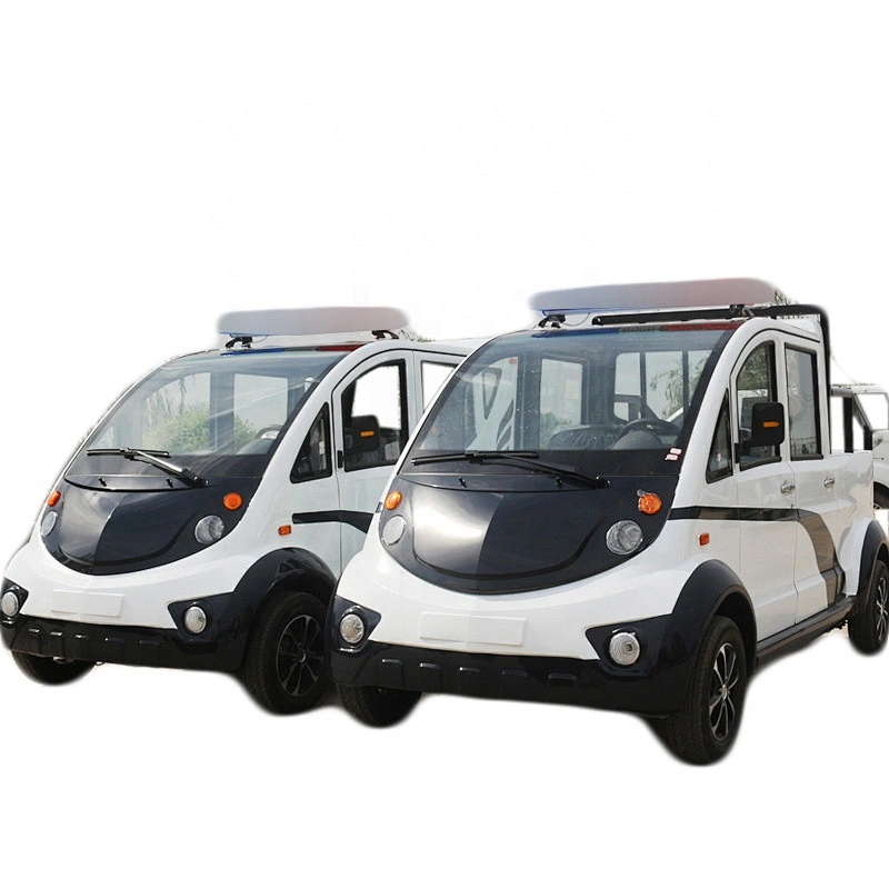 Electric patrol car 5 seats double row public security city management park four-wheel battery car