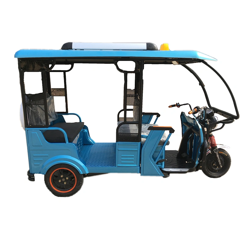 electric tricycle pedicab three Wheel Motorcycle auto Rickshaw semi closed tuktuk