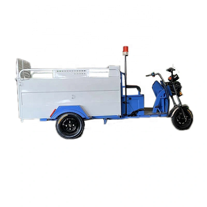 Manufacturers direct electric double barrel sanitation tricycle large capacity cleaning Trishaw gabbage trash truck