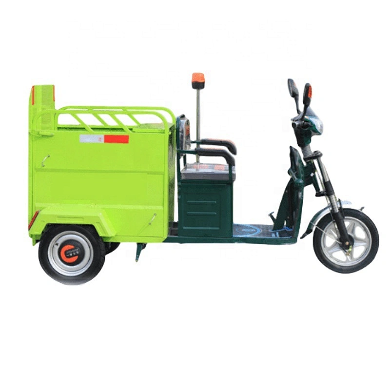 road garbage collector electric three-wheel single bucket cleaning trike china pickup truck
