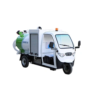 road park cleaning sanitation electric tricycle Suction sewage truck