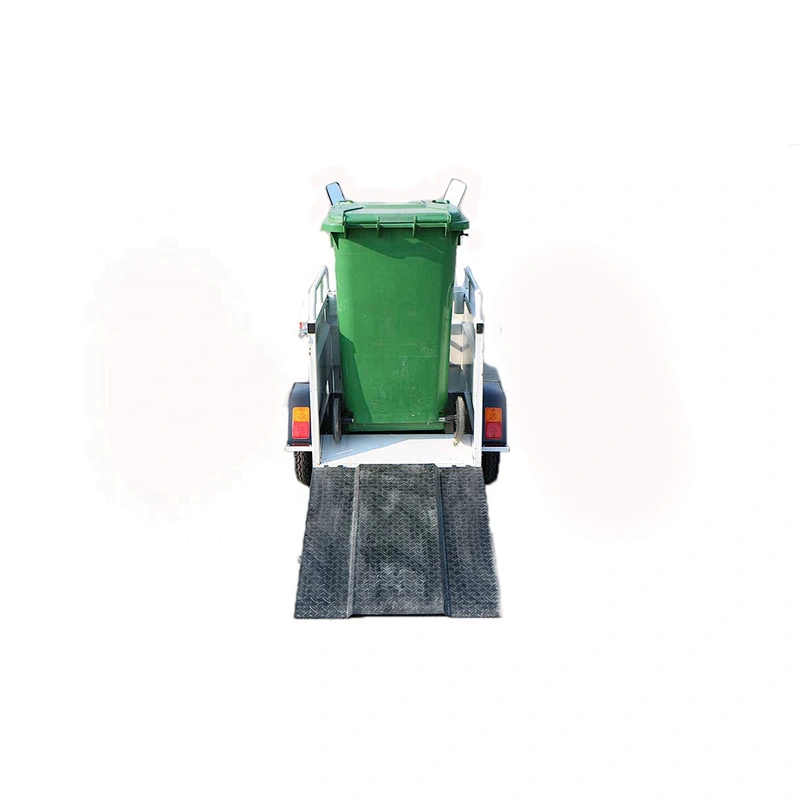 environmental protection small garbage truck with two trash cans trike electric sanitation tricycle