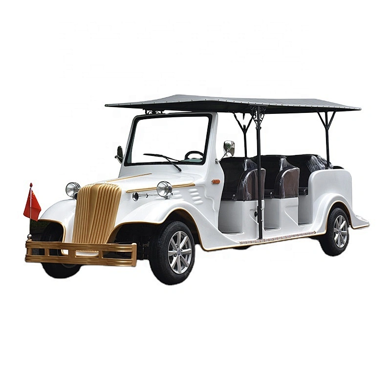 Electric old car scenic spot electric sightseeing car residential building house viewing school hotel resort reception car