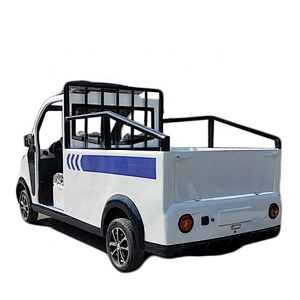 Electric truck semi-closed cargo battery truck with a trunk 4 wheel electric trike