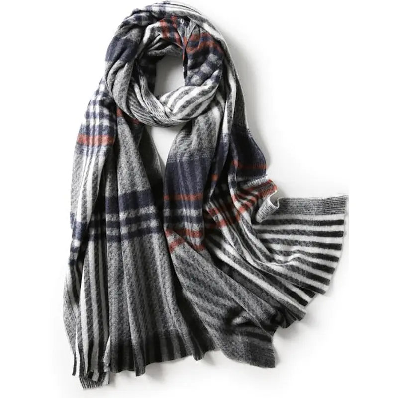 check pattern scarf simple fashion