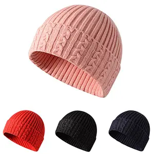knit beanie cable