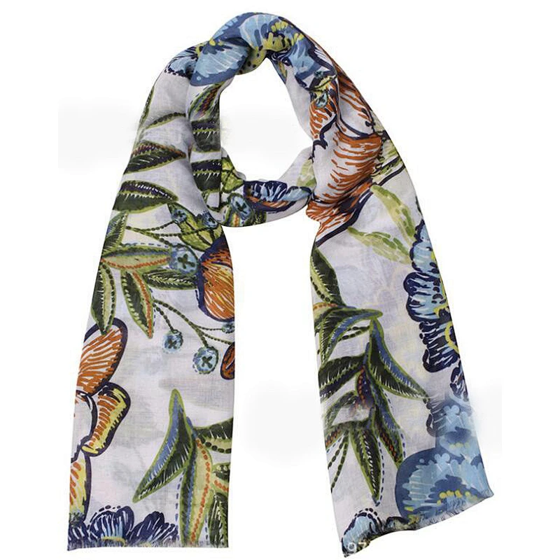 ladies flower scarf