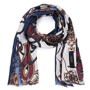 chain print ladies scarf