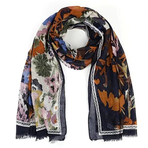 flower print scarf