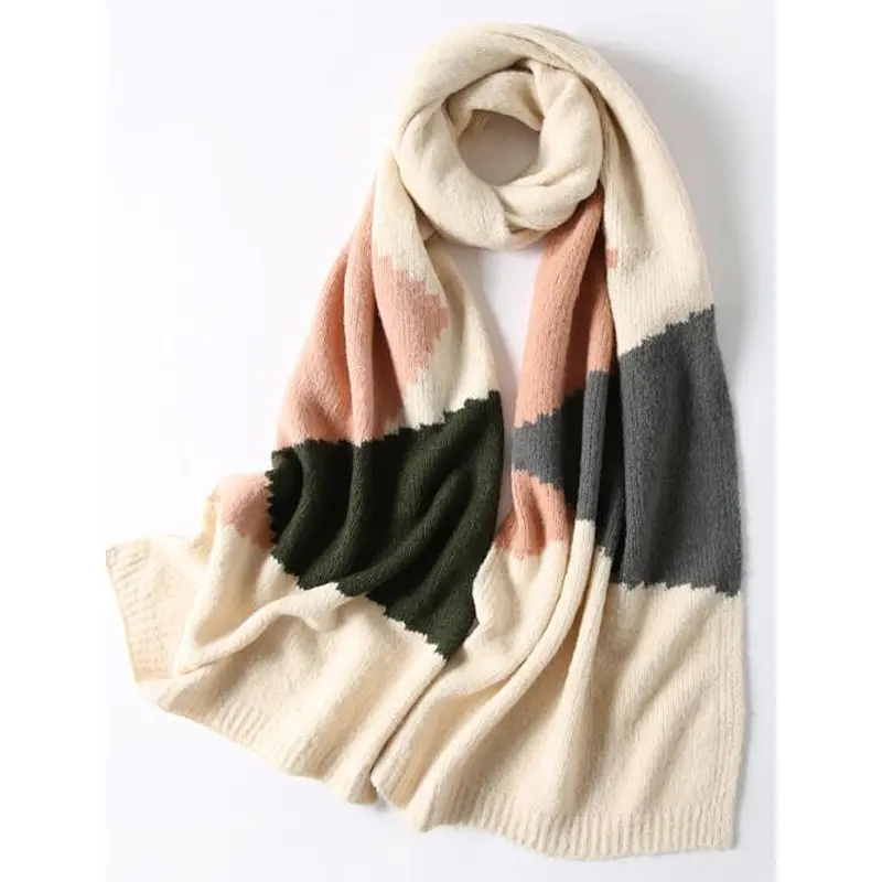 knit colors scarf