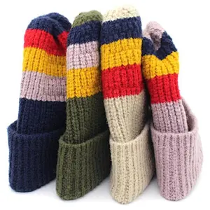 rainbow color beanie