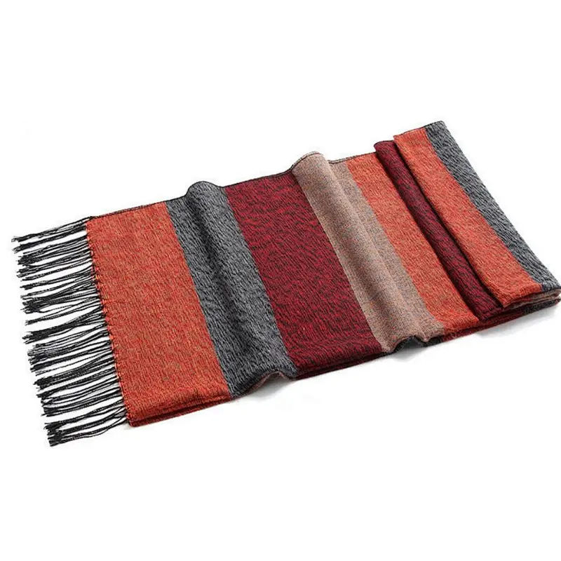 mix color pattern scarf simple fashion