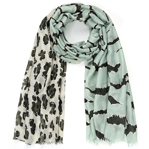 animal flower print scarf