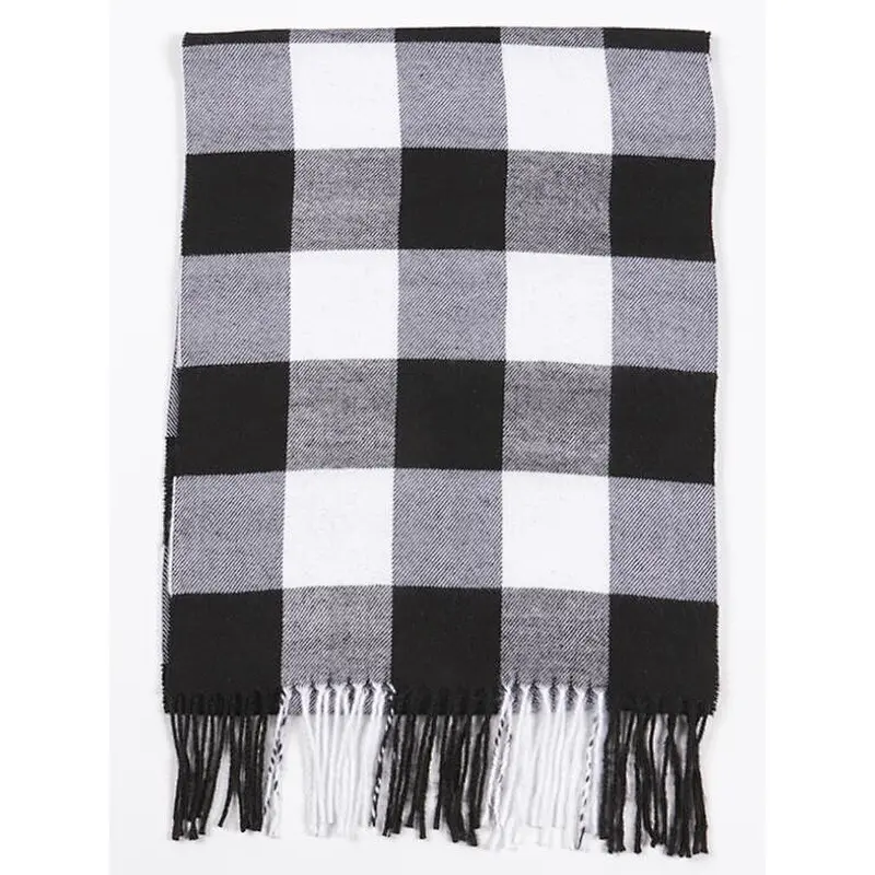 check pattern scarf simple fashion