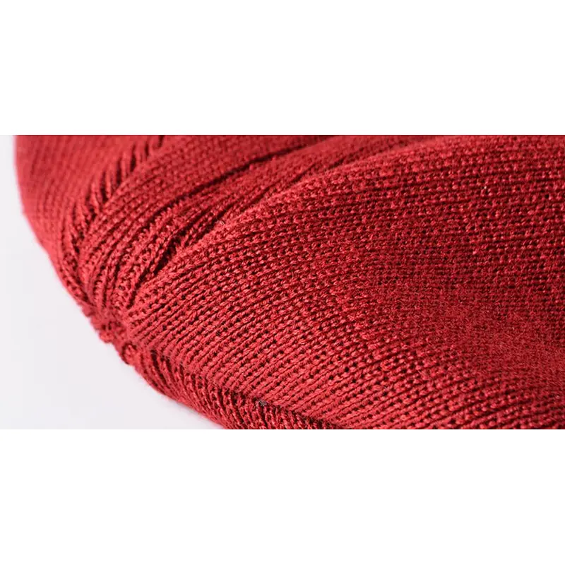 knit beanie reflective stripe
