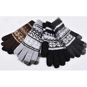 knit man gloves touch screen