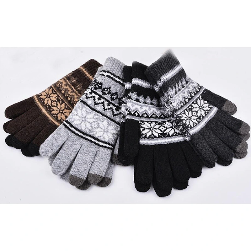 knit man gloves touch screen