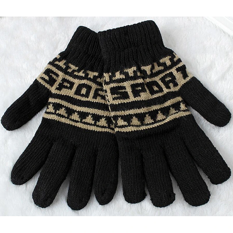knit man gloves sport touch screen