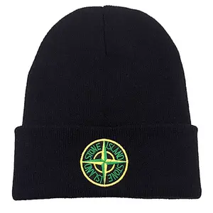 knit beanie embroidery logo