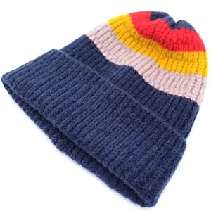 rainbow color beanie