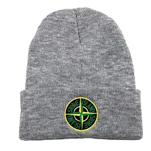 knit beanie embroidery logo