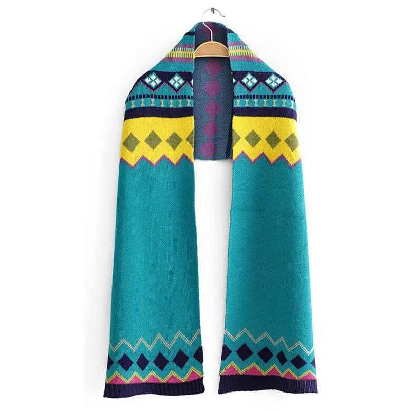 knit scarf jacquard scarf